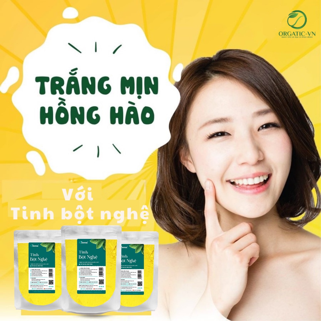 350GR Tinh bột nghệ vàng nguyên chất Organic - Handmade - B1.007