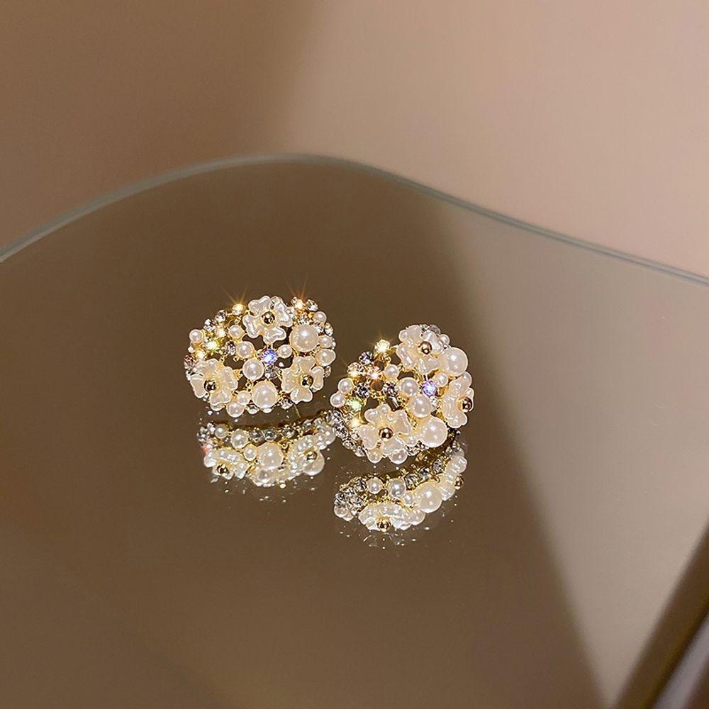 Bông Tai Bằng Hợp Kim Thiết Kế Đơn Giản Phong Cách Retro Hàn Quốc Cho Nữ