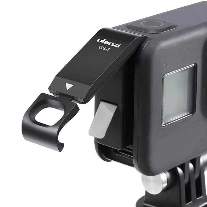 Nắp pin GoPro 8 hỗ trợ sạc Ulanzi G8-7 CNC