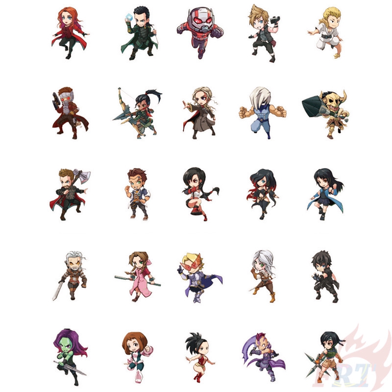 ❉ Anime &amp; Cartoon &amp; Games Character Collection Giấy và decal dán tường ❉ 100Pcs/Set DIY Mixed Laptop Doodle Stickers