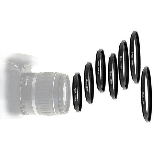Step Up Ring giúp chuyển đổi từ những ngàm ống kính nhỏ lên filter lớn hơn ST