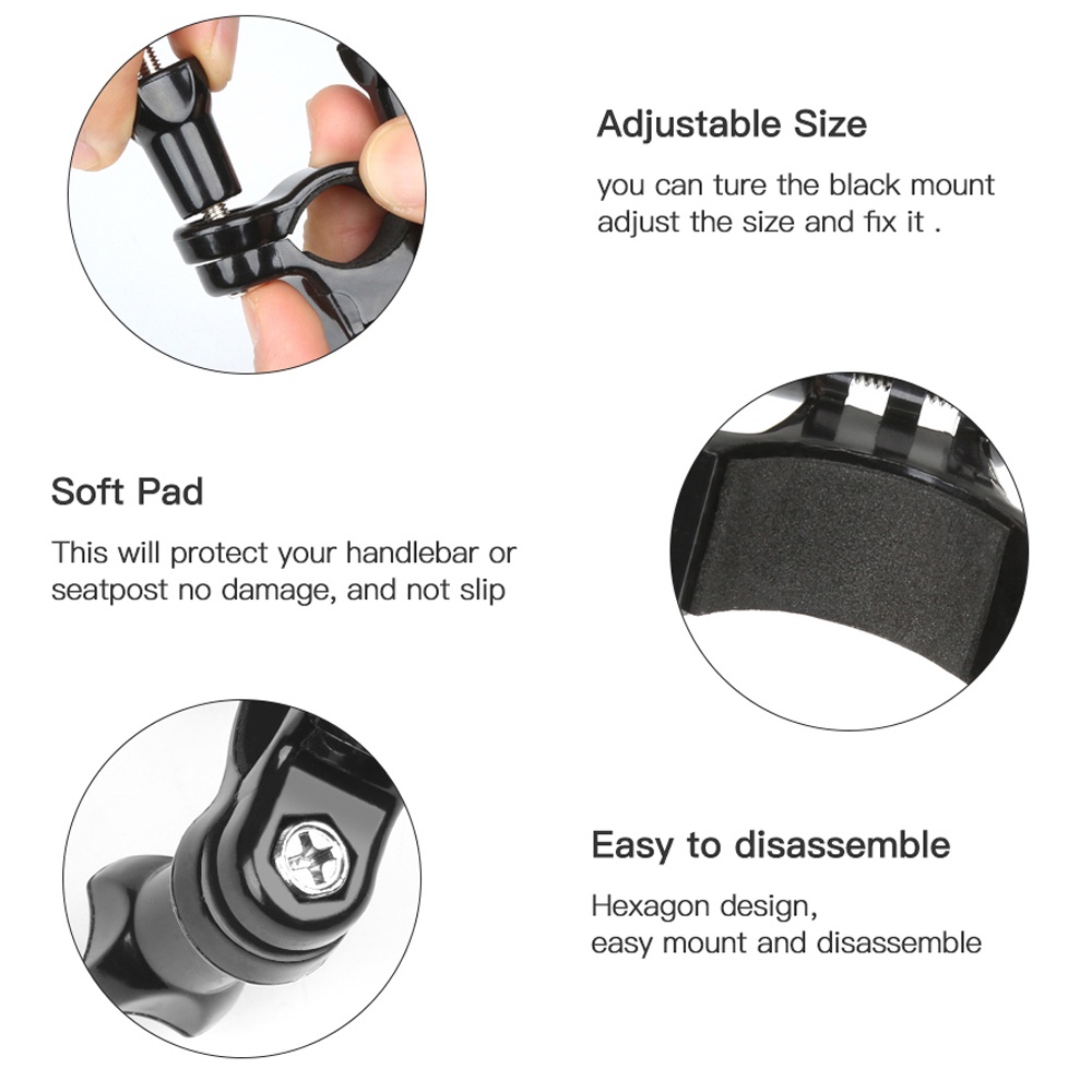 Giá Đỡ camera Hành Trình gopro hero 12 11 10 9 8 7 sjcam sj 4000 sj 5000 yi lite 4k + h9 go pro