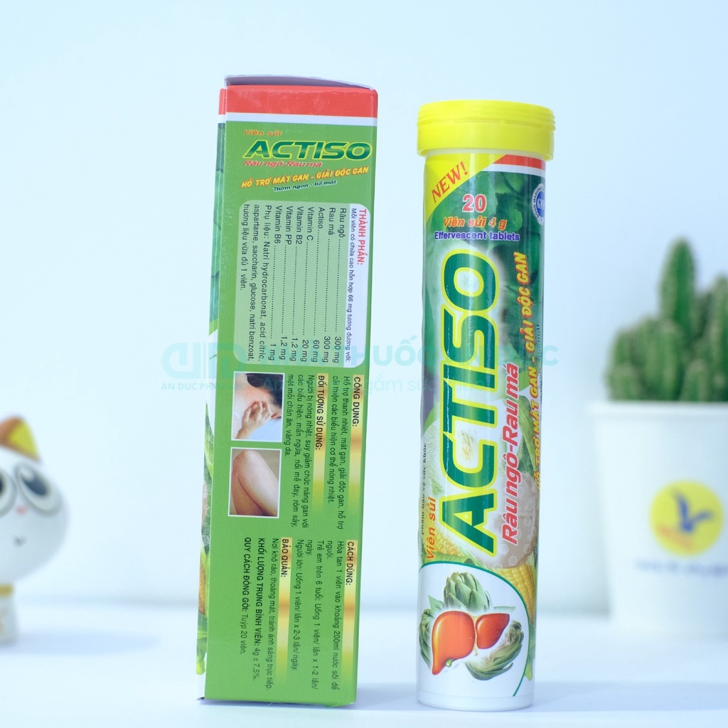 Sủi Actiso Râu Ngô Rau Má Mát Gan Giải Độc Gan - Nhà thuốc An Đức