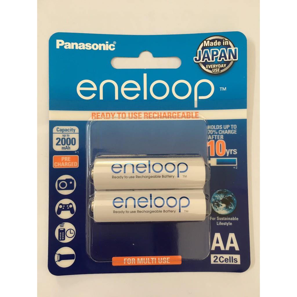 Pin sạc AA 1.2v Panasonic Eneloop BK-3MCCE/2BT (AA1900mAh) _Vỉ 2viên