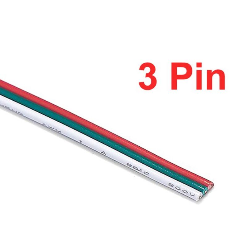 Cuộn dây điện nhỏ 3pin 4pin - 22AWG nối dài led đuổi WS2811, WS2812B, WS2835, 5050