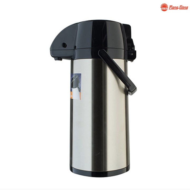 Bình giữ nhiệt phích nước Rạng Đông dòng cao cấp dạng cần bơm vỏ inox hàng chính hãng.
