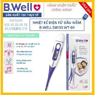 [Hàng SX tại THỤY SỸ] - NHIỆT KẾ ĐIỆN TỬ B.WELL SWISS WT-04 [100% CHÍNH HÃNG] - SIÊU BẢO HÀNH TRỌN ĐỜI - 1 ĐỔI 1