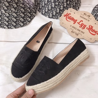 Giày slipon chanel viền cói