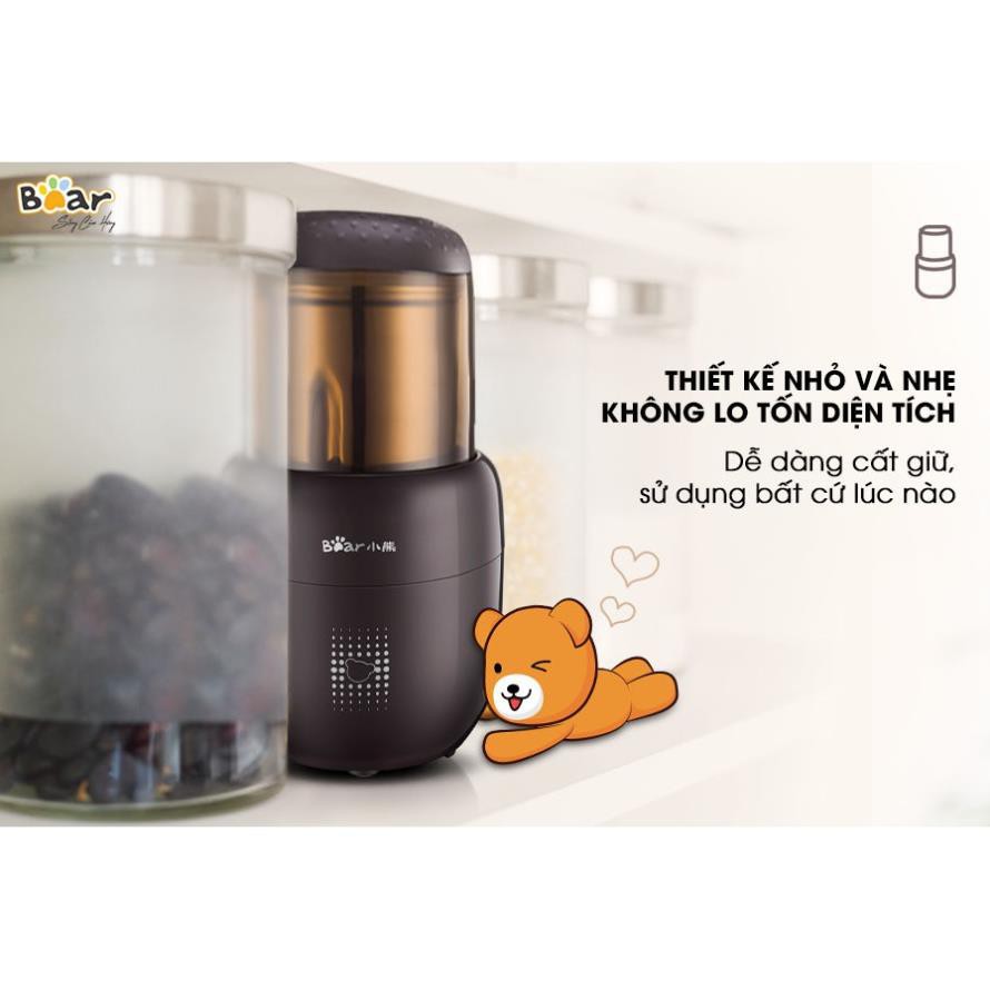 Máy Xay Bột Khô - Nước - Bột Mịn Đa Năng Mini Bear, Máy Xay Tiêu - Hạt Cà Phê - Hạt Ngũ Cốc_Bear FSJ-A03D1S (Quốc tế)