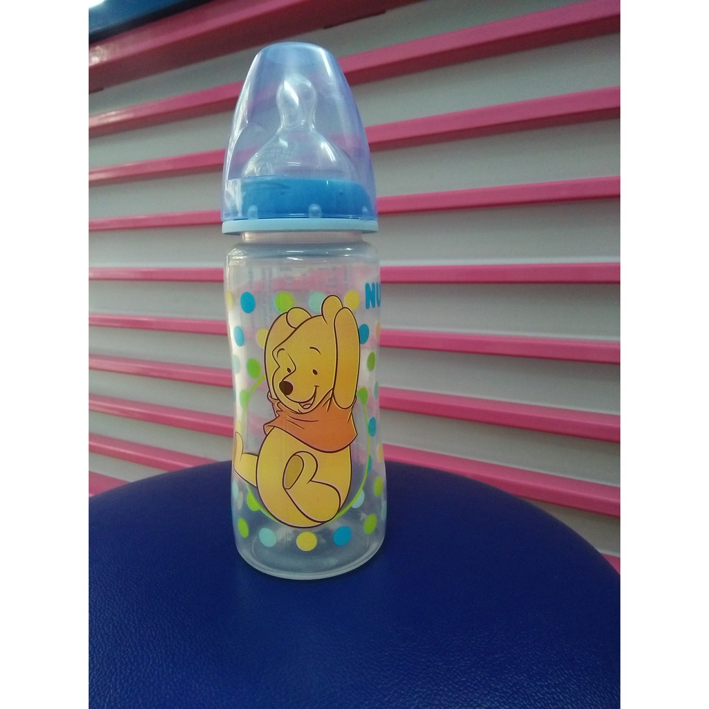 Bình sữa NUK cổ rộng 300ml silicone Disney