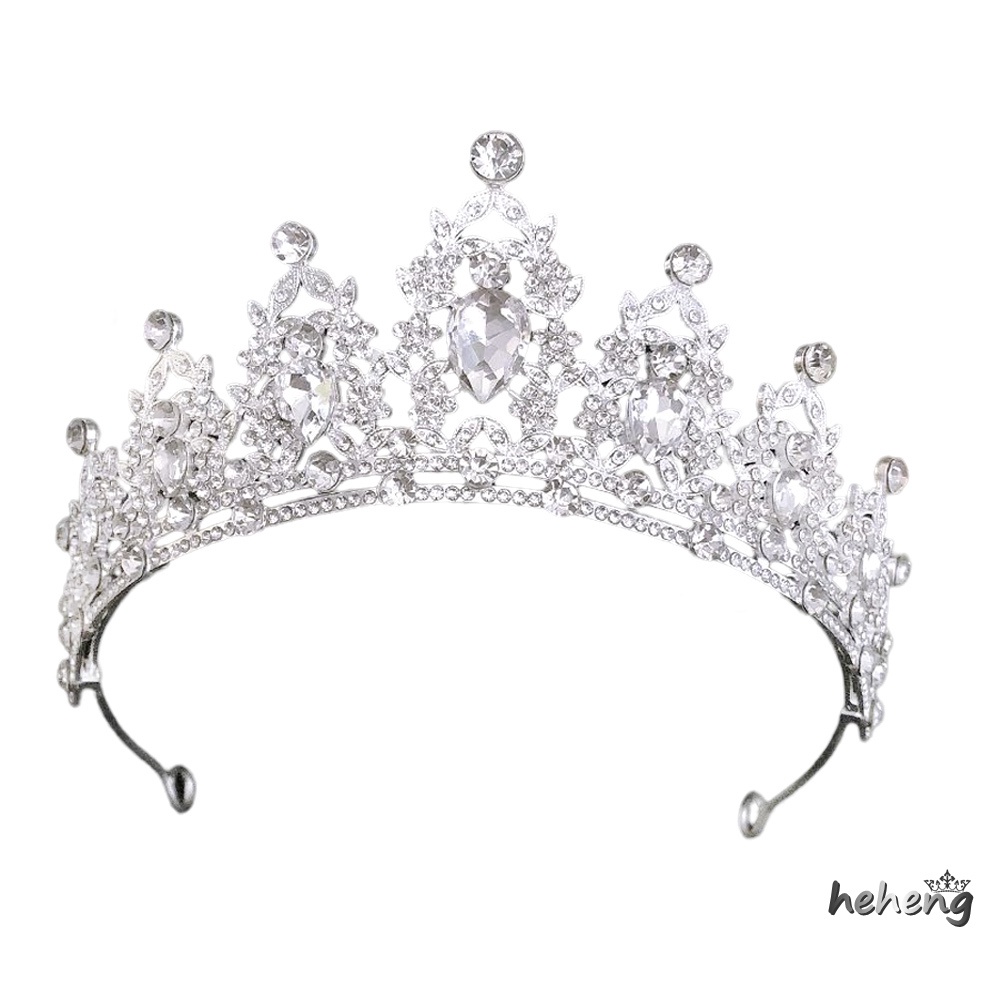 Cài Tóc Hình Vương Miện Baroque Đính Đá Nhiều Màu Sắc Bằng Hợp Kim Dành Cho Cô Dâu / Tiệc Sinh Nhật