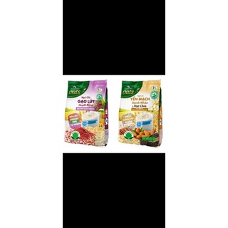 Combo gồm 1 túi ngũ cốc gạo lứt + 1 túi ngũ cốc yến mạch hạnh nhân Xuân An loại 400g