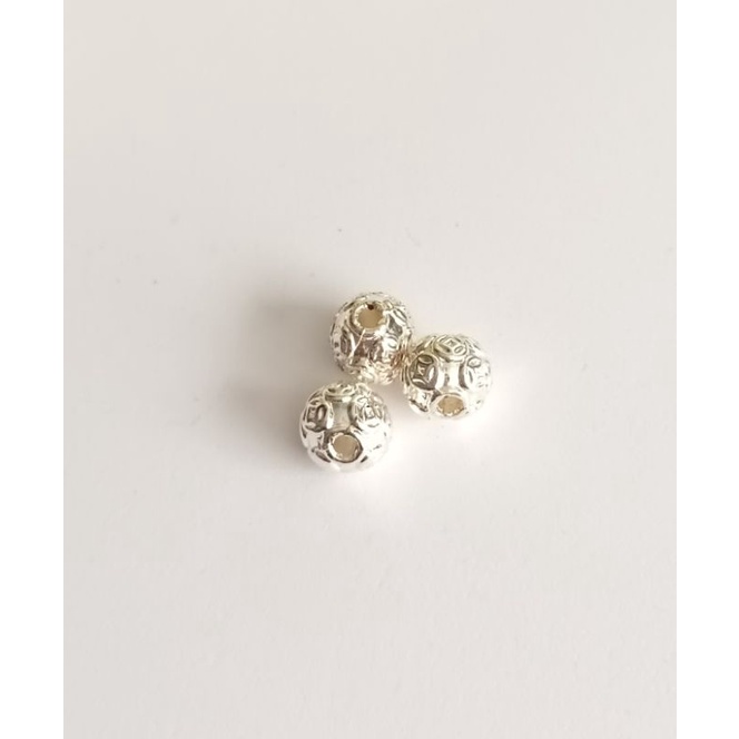 Charm bi màu vàng cao cấp bi titan vàng khắc tài lộc