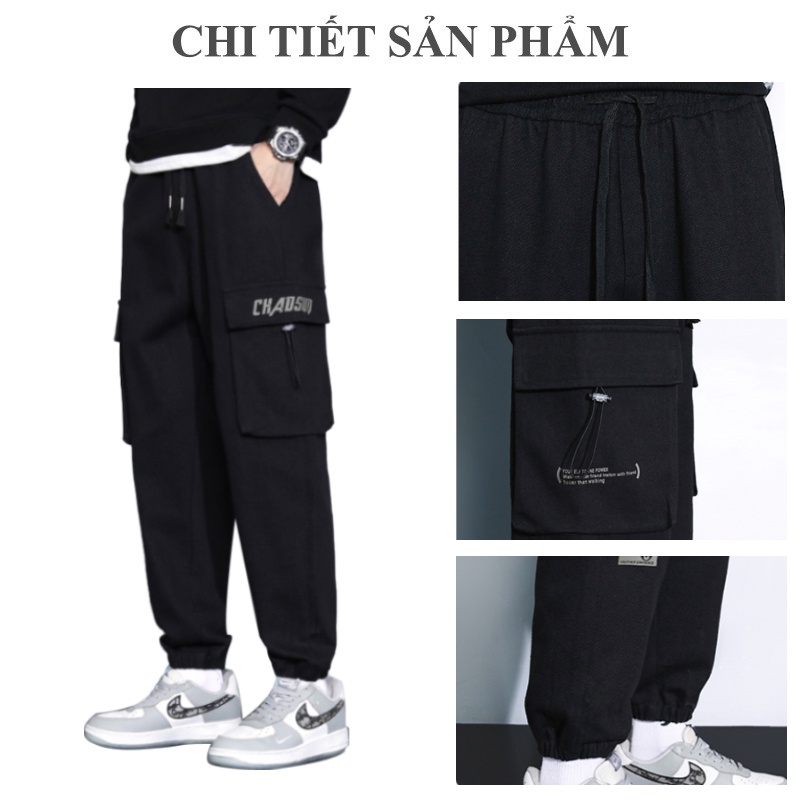 Quần Jogger nam vải Kaki Cao Cấp thể thao nữ JG04 - Notiloyal