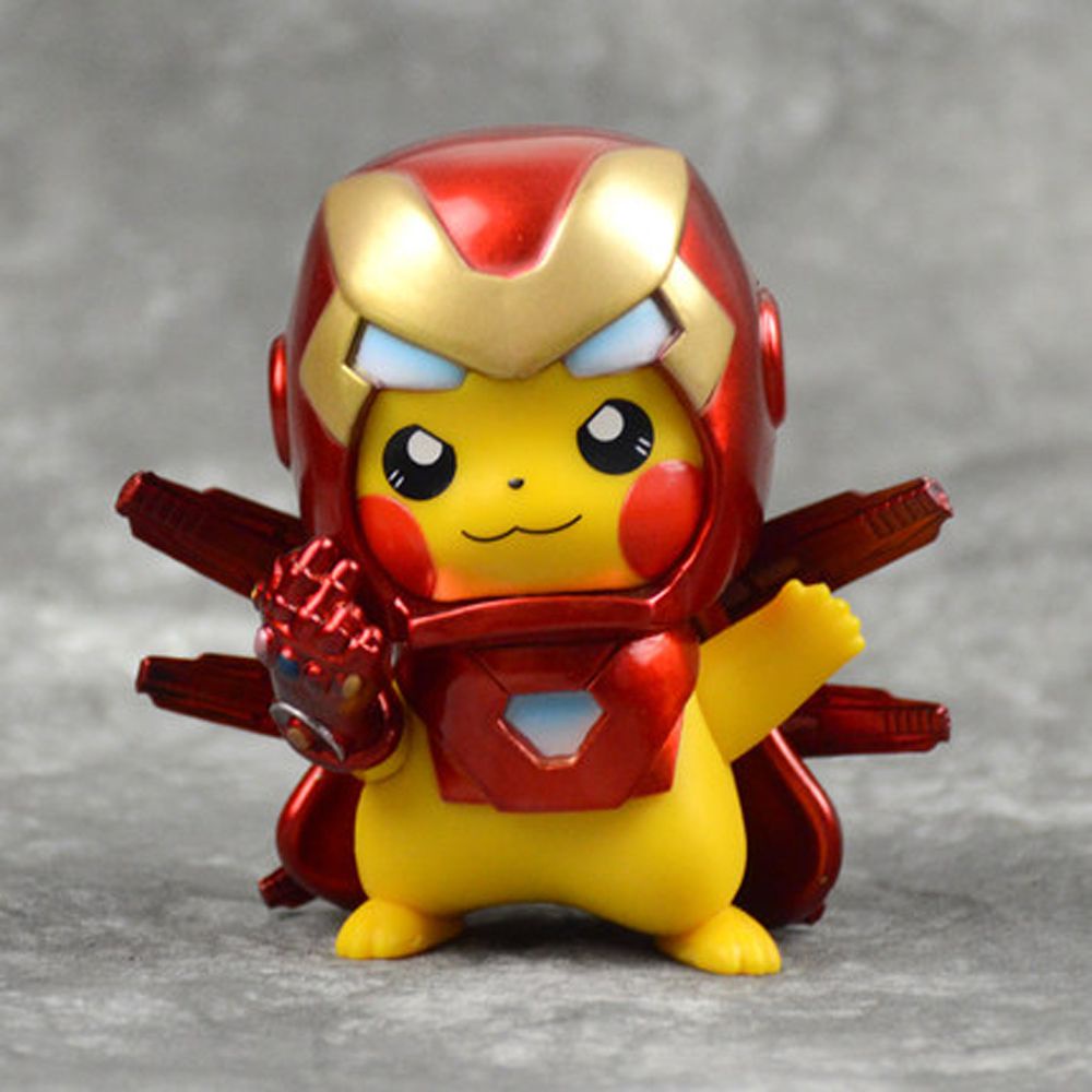 Mô hình Pikachu hóa trang Iron Man phim Avengers làm quà tặng cho bé