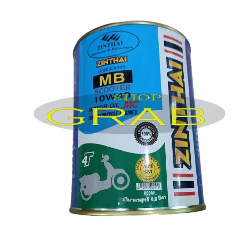 Dầu, nhớt xe máy  ZINTHAI 10W40 Xanh - DÀNH RIÊNG CHO XE GA - Dung tích 800ml - G2961