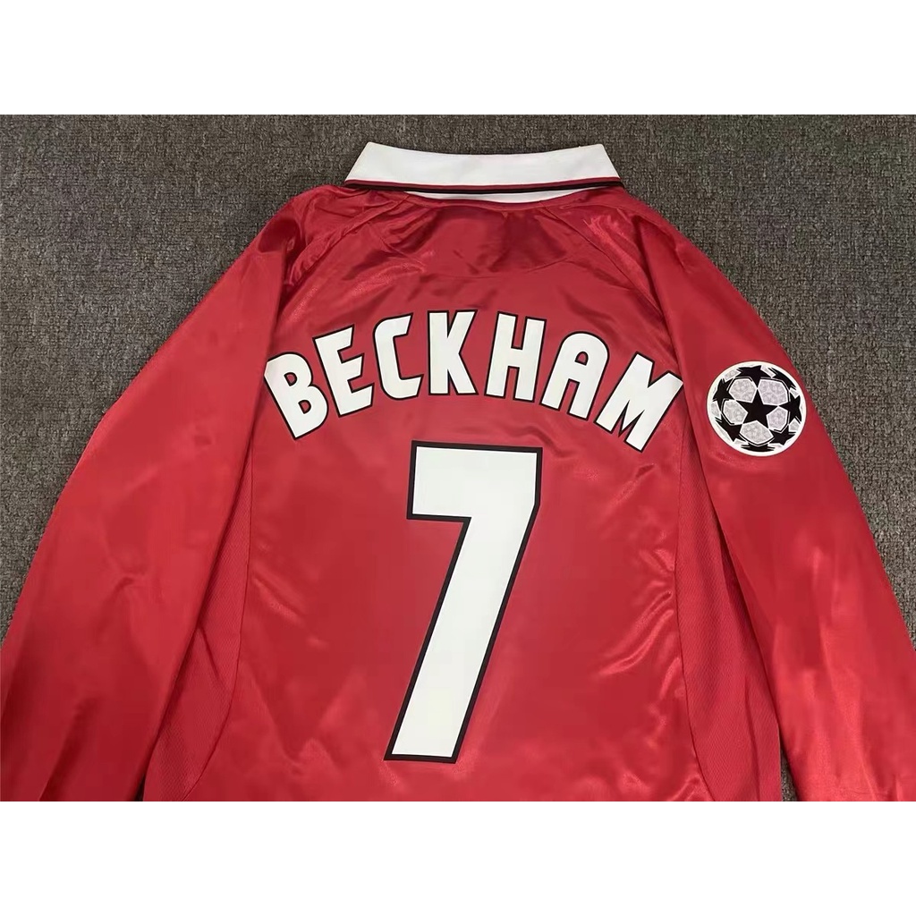 Áo Thun Bóng Đá Tay Dài Phong Cách Retro Manchester United 1999-2000