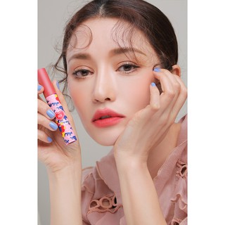 Son kem lì 3ce maison kitsune velvet lip tint #rambling rose