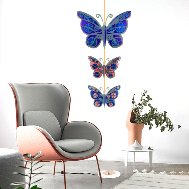 Khuôn Silicone Làm Bánh Hình Bươm Bướm Trái Tim Xinh Xắn