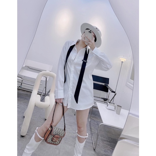 Áo sơ mi nữ kèm cavat Sành Điệu