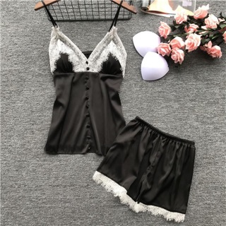 [QQ#500] Bộ đồ ngủ hai dây