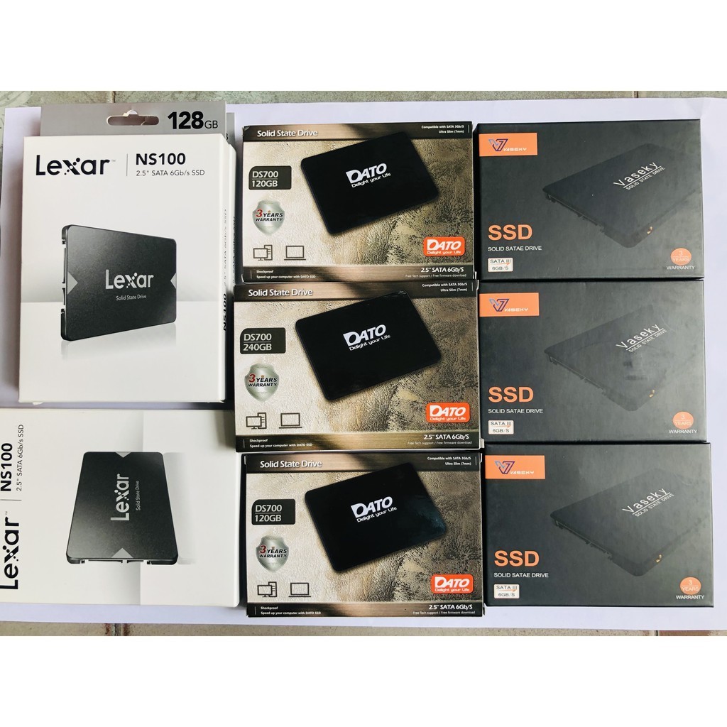 Ổ cứng SSD Lexar , DATO, Vaseky, 120GB, 128GB, 240GB, 256G SATA3 6Gb tặng cáp SATA. | WebRaoVat - webraovat.net.vn