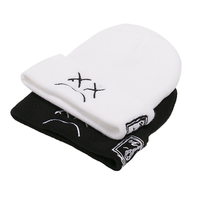 Mũ Len Beanie In Hình Gương Mặt Vui Nhộn Hợp Thời Trang Cho Nam Và Nữ