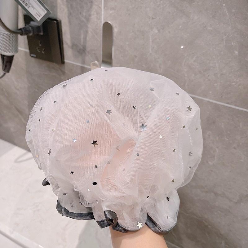 PVN50730 Mũ trùm đầu hai lớp co giãn chống thấm nước họa tiết dễ thương