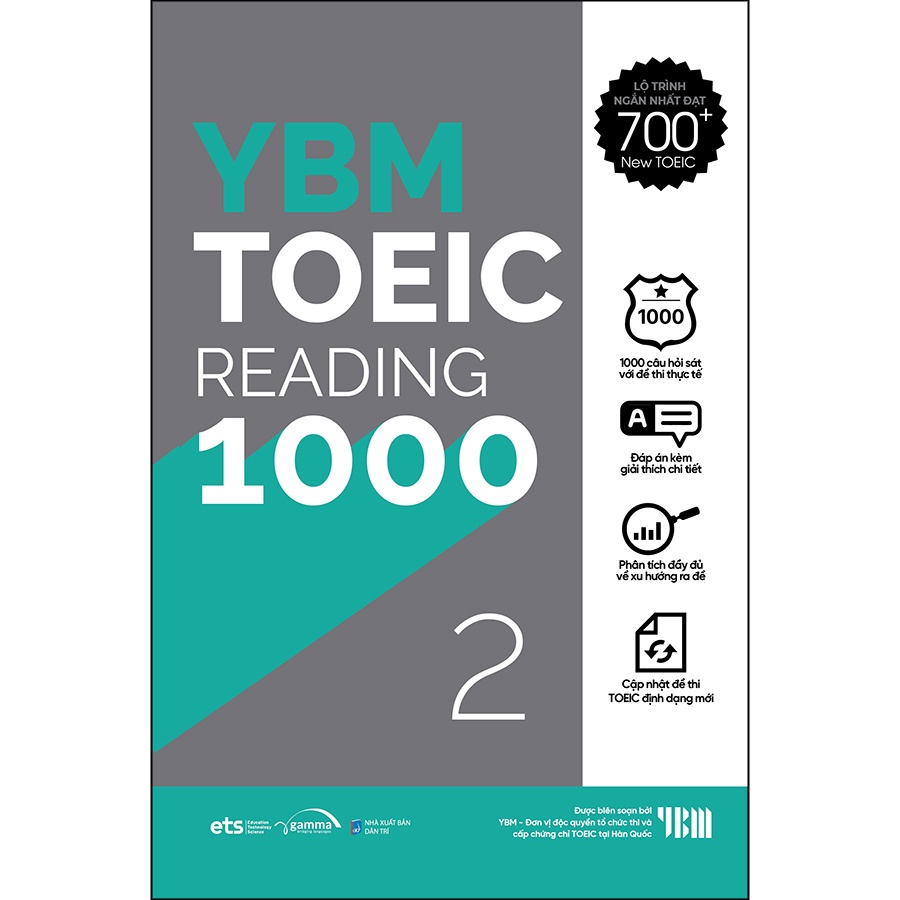 Sách YBM Actual Toeic Tests RC 1000 Vol 2
