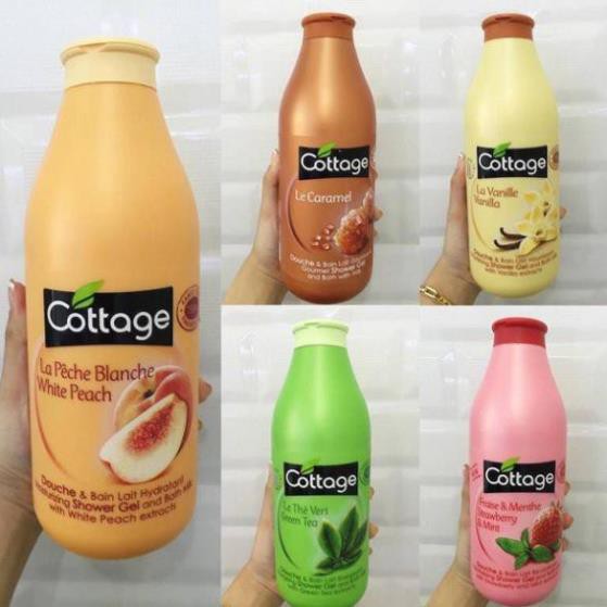 Sữa Tắm Dưỡng Ẩm Trắng Da Cottage 750ml