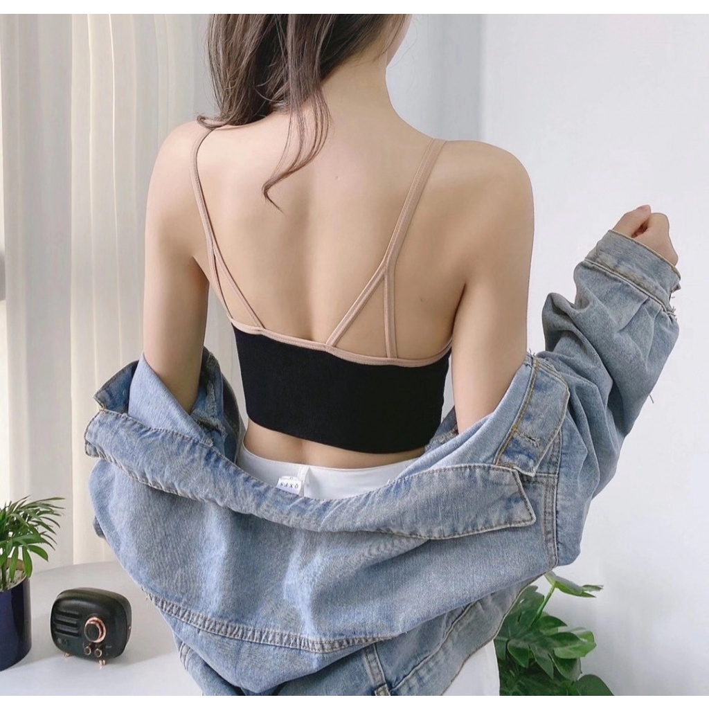 Áo Bra Nữ Ống Mỏng Liền Mạch Ôm Dáng Cổ Chữ V Sâu Khóa Kéo Trước Kiểu Mới Quyến Rũ Dễ Phối Đồ Cho Nữ