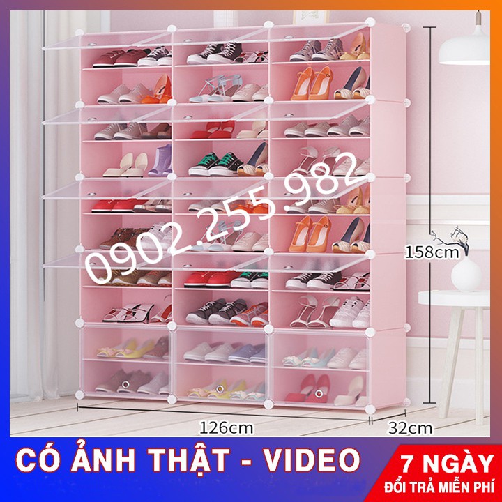 - TỦ NHỰA ĐỂ GIÀY DÉP ĐA NĂNG 3 Ô ĐỂ BOOT + 24 Ô ĐỂ GIẦY CỬA TRẮNG TRONG