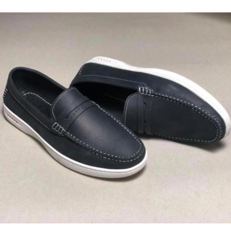 Giày lười nam da bò thật hành 12 tháng kiểu dáng Penny Loafer - Mã T17