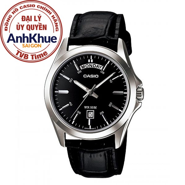 Đồng hồ nam dây da Casio chính hãng Anh Khuê MTP-1370L-1AVDF (39mm)