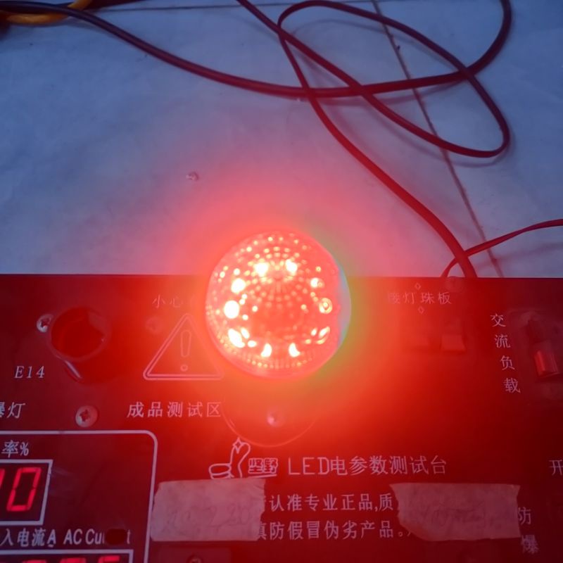 Bóng đèn Led Chanh Màu đỏ tròn 1w đui E27 siêu sáng đèn bàn thờ ông địa thần tài