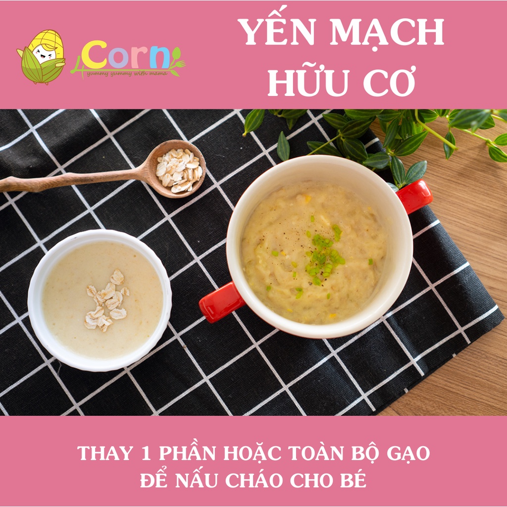 Yến mạch hữu cơ cán mỏng Markal - Cho bé 5m+