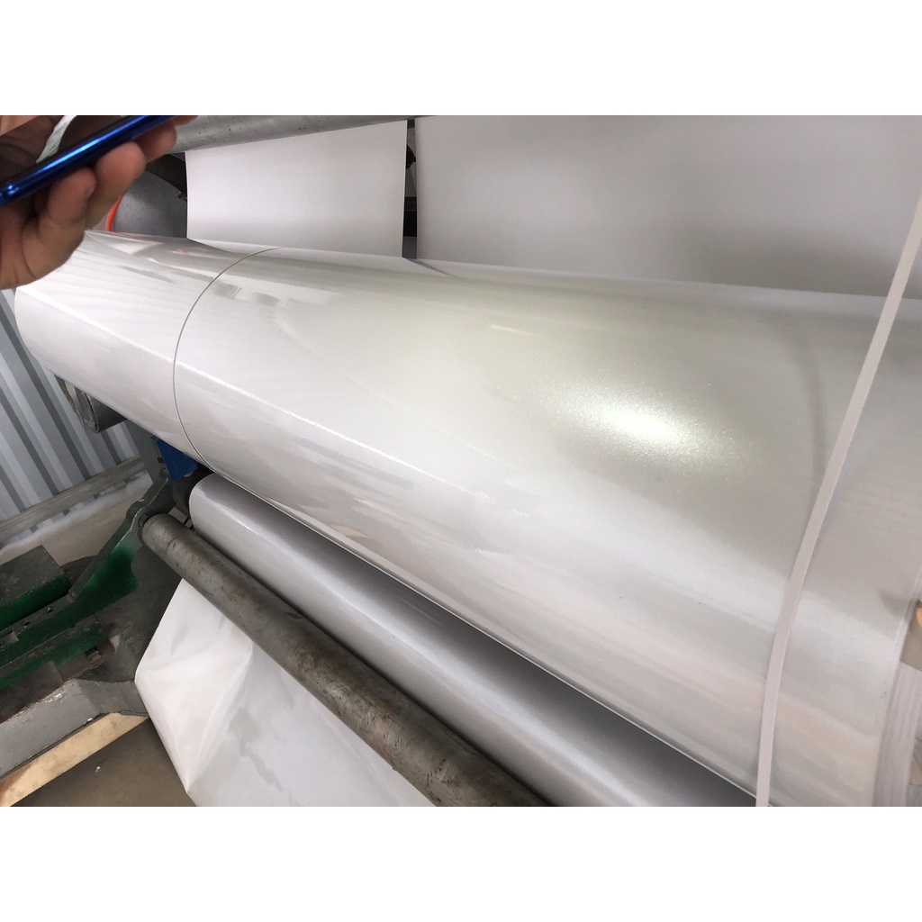 Decal trắng ngọc trai ánh kim, dán xe máy, oto, dán điện thoại,laptop,