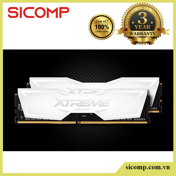 Ram OCPC (có tản) DRR4 Xtreme 3200MHz C16 16GB 8GB*2 White, bh chính hãng 36th