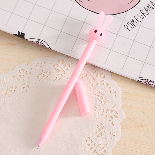 Bút Mực Gel Ngòi 0.38mm Hình Thỏ Dễ Thương Sáng Tạo Phong Cách Nhật Hàn