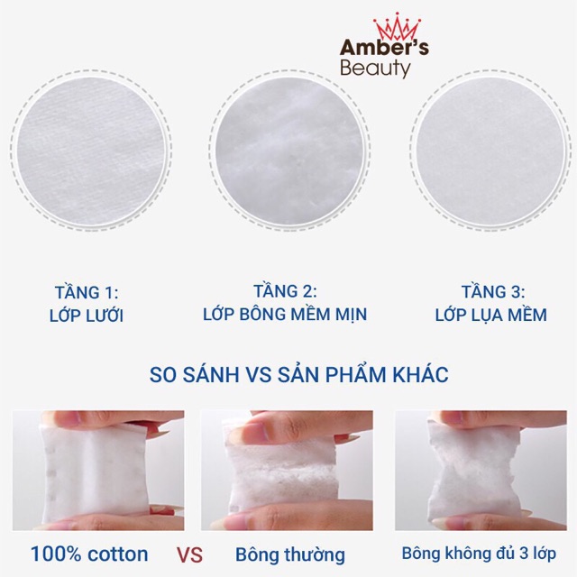 Bông tẩy trang cotton pads 222 miếng | BigBuy360 - bigbuy360.vn