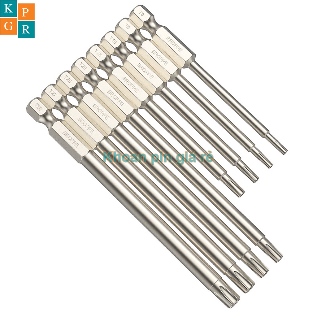 Mũi hoa thị có lỗ chuôi lục giác Broppe
