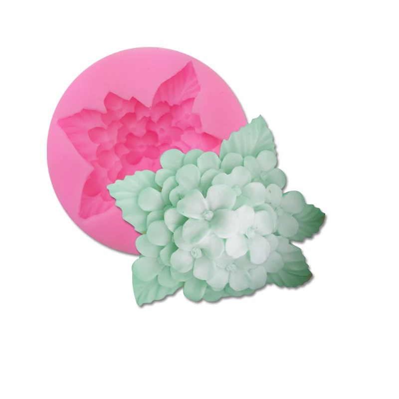 Khuôn Silicone Tạo Hình Hoa Cẩm Tú Cầu Trang Trí Bánh DIY