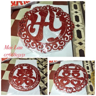 Chữ hỷ 60cm(ship HCM)