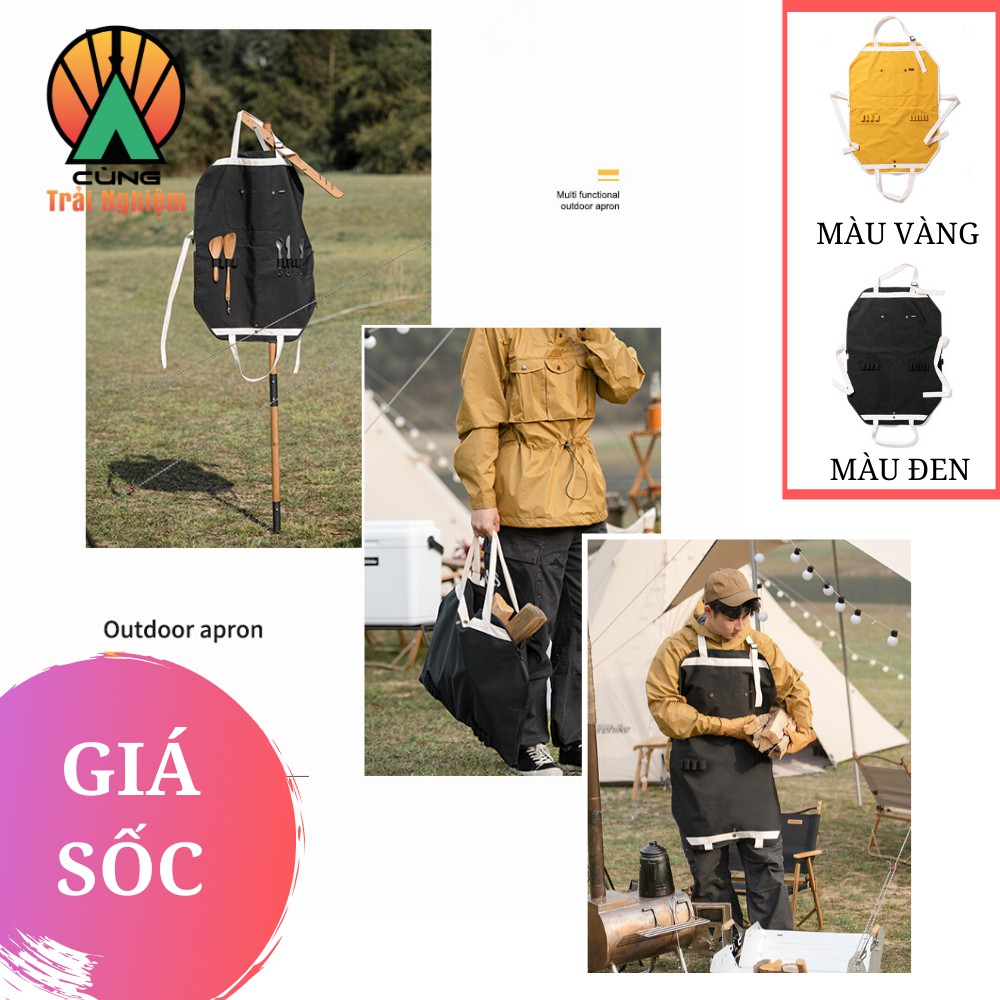 [CHÍNH HÃNG] Túi Đựng Đồ Dã Ngoại Cắm Trại Đa Năng, Tạp Dề Nấu Ăn Naturehike NH20FS008