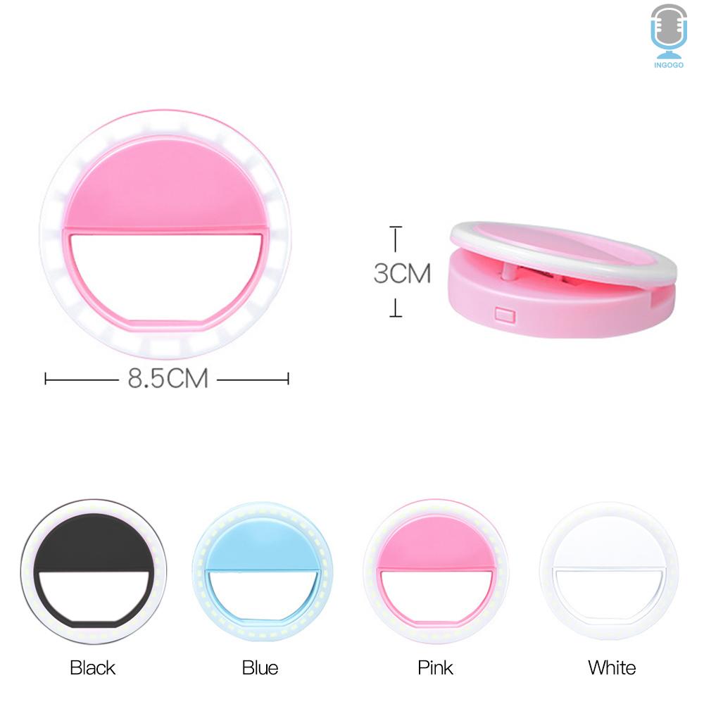Đèn Led Tròn Kẹp Điện Thoại Hỗ Trợ Chụp Ảnh Selfie | BigBuy360 - bigbuy360.vn
