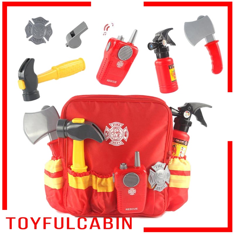 Set 7 món đồ chơi lính cứu hỏa cho bé