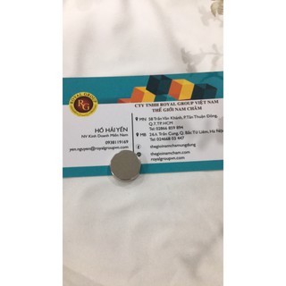 Nam châm đất hiếm 15x4mm lực từ mạnh