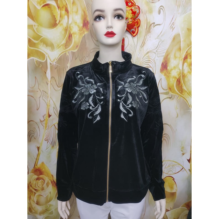 Áo Khoác Nhung Trung Niên