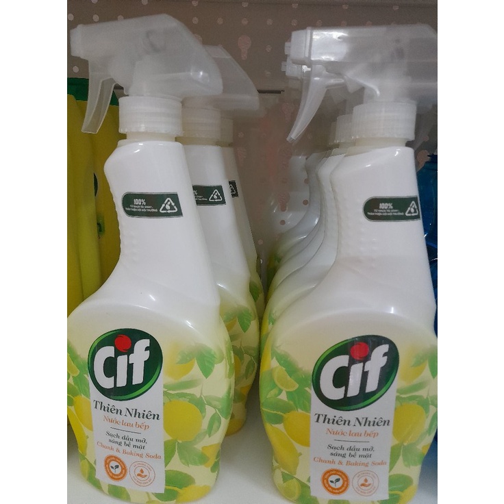 CIF xịt lau bếp thiên nhiên 500ml