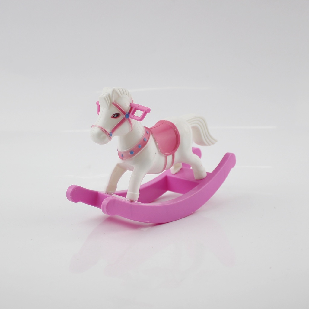 Phụ kiện búp bê ngựa bập bênh cho búp bê barbie ANDATOY AD915